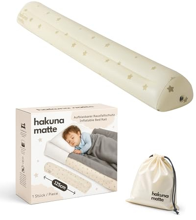 Hakuna Matte Universeller aufblasbarer Rausfallschutz fürs Boxspringbett: aufblasbar Bettschutzgitter als sichere Alternative zum Bettgitter für Kinder und Baby – Bettschine - ideal für Reise