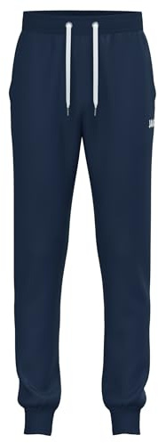JAKO One Cotton Jogginghose Herren & Damen mit Bündchen – Bequeme Trainingshose lang aus Baumwolle mit Kordelzug und Taschen, atmungsaktive Baumwolle