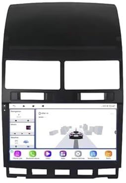Touchscreen Stereo 2 Din für VW Volkswagen Touareg 2002-2010 mit Bluetooth Fm Radio, Mirror Link, USB, Aux, Bluetooth Unterstützt Tpms Lenkradsteuerung, 4 Kern 4G+64G