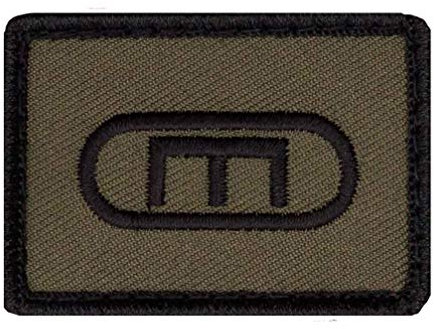 Café Viereck ® Bundeswehr Panzerpionier Taktik Zeichen Gestickt mit Klett - 5 cm x 3,5 cm