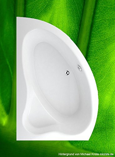 Baignoire CEJLON 150 x 100 cm gauche + pieds + bonde + fixation