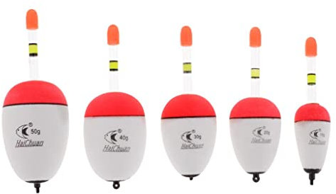 perfk 5 Stück Schwimmfähigkeit Angeln Floats Posen Angeln Schwimmer Bobber 10-50g - 10-50g