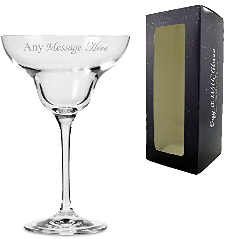 Personalised Engraved 270ml Infinity Cocktail Saucer Gift Box Wedding Birthday Christmas