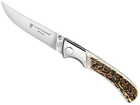 Claude Dozorme - COUTEAU DE CHASSE EOK MANCHE BOIS DE CERF
