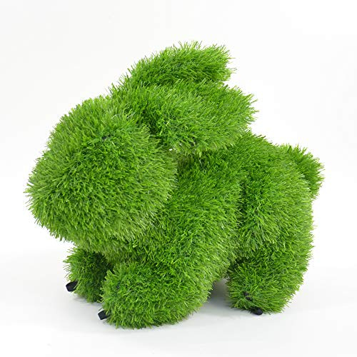 foolonli Gartendekoration Grasfigur liegender Hase Dekofigur aus Kunstrasen 26 cm Hoch wetterfest by Kögler