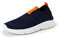 Geox Garçon J Aril Boy A Sneakers, Navy/Orange, 38 EU