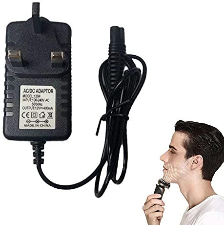 WMLBK 12V Shaver Razor Charger Power UK Plug - Shaver Charger Power for Braun Epilator 1,3,5,7 Series