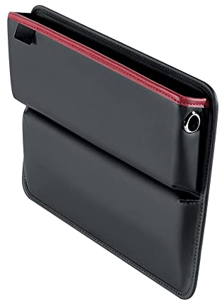 ihreesy Universal Car Organizer Aufbewahrungsbox,1 Stück PU Leder Auto Ablagefach Autositz Slot Aufbewahrungsbox Autositz Lücke Auslaufsichere Aufbewahrungstasche Auto Zubehör,Schwarz