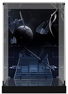 TopBrixx Vitrine für Lego Darth Vader Helm 75304, 3MM Acryl Schaukasten für Lego 75304 (Nicht Enthalten Lego Modell)
