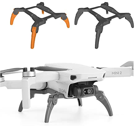 ZJRXM Train d'atterrissage pour DJI Mini 2/Mavic Mini SE/Mavic Mini Drone Accessoire, Landing Gear Élévateurs Extension Pieds Train d'atterrissage Jambe d'extension pour DJI Mavic Mini SE (Gris)