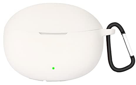 GIOPUEY Funda Compatible con Realme Buds Air 3 Neo, Ultradelgado Silicona Case Cover, Anti-caída, Portátil - Blanco