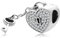 Charm Lucchetto Chiave Amore Cuore dolce metà in argento 925 - Les Folies per Pandora