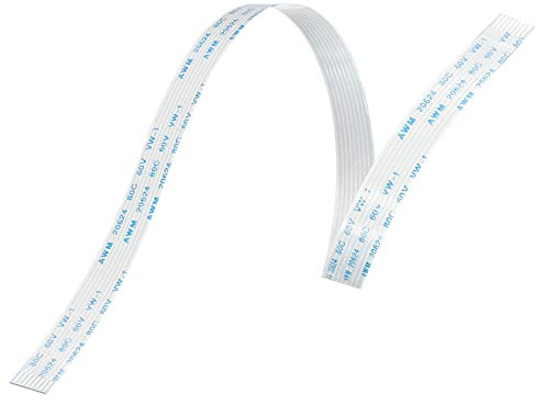 sourcing map Flexible Flat Cable Extension Ribbon Cables 8 Pins 1.0mm Pitch 300mm for 3D Printer, DIY, Camera, Screen and DVD Player Connector A Type Pack of 10