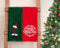 American Soft Linen Weihnachts-Badetücher, Badezimmer-Set, bestickt, dekorativ, 100 % türkische Baumwolle, Handtücher, Geschirrtücher für Dekoration, Weihnachten, Merry-Hoho