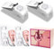Portable Door Lock Home Security Door Locker Travel Lockdown Locks for Additional Safety and Privacy Perfect for Traveling Hotel Home Apartment College-Pink-4 Pack