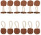 MAGICLULU 6 Paar Vintage Leder Horn Mantelknöpfe Leder Annähknebel Verschlussknopf Holzknebel Hornknopf Für Kleidung Mantel Jacke Pullover ()