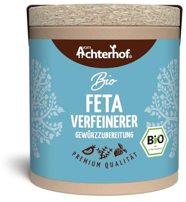 Feta Verfeinerer Gewürzzubereitung Bio 50g | Gewürzmischung für alle mediterranen Gerichte | ideal für alle Schafskäse- und Gemüsegerichte | Bio-Qualität | vom Achterhof