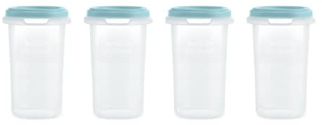 Miniland Set 4 Herméticos Ocean 330ml. Pack de 4 herméticos graduados seguros