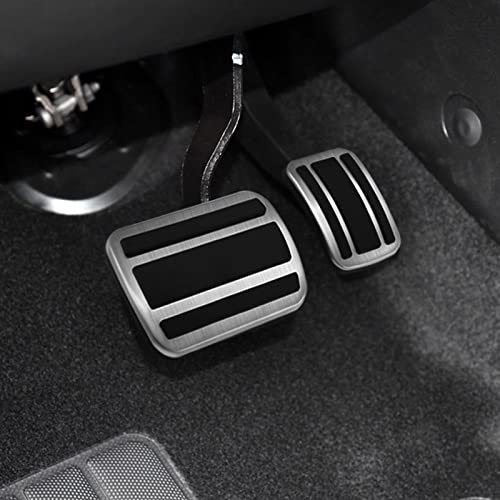 YEE PIN für Citroe-n C4 C5X C5 Aircross Jumpy Spacetourer berlingo k9 Anti-Rutsch Pedalschutz Aluminiumlegierung Beschleuniger Bremse C4 C5X Gaspedal Abdeckungen (Automatisch)