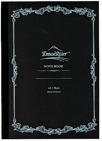 SAKAEテクニカルペーパー Tomoe River FP (52 g/m²) Notizbuch von SANZEN, 14,9 x 21 cm, 160 Seiten (80 Blatt), weicher Einband, unliniert, Weiß (SR-A5NB-MW)