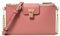 MICHAEL KORS Rubinrote kleine Umhängetasche mit doppeltem Reißverschluss, Sunset Rose, One size