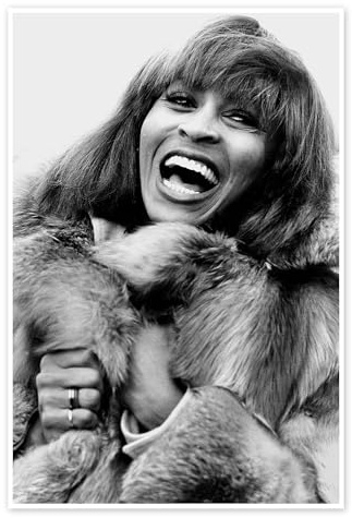 Tina Turner, 1978 Poster 20 x 30 cm Schwarz-Weiß Wandbilder Wanddeko