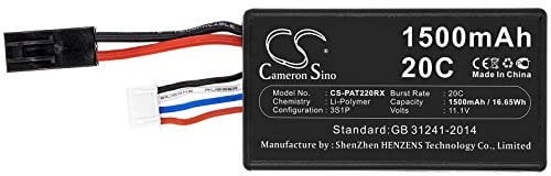 1500mAh 16.65Wh Battery Replacement for Parrot AR.Drone 2.0 fit Part No. AR.Drone 2.0