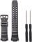 Gummi Silikon Uhrenarmband Kompatibel mit Casio GW-3000B GW-3500B/2500B/2000 G-1500 Herren Sport wasserdichte Ersatz Armband (Black Black buckle)