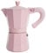 Paris Hilton Cafetera espresso y cafetera estilo italiano y cubano con perilla icónica de corazón, perfecta para expreso aromático rico, hace hasta 6 tazas de espresso, color rosa