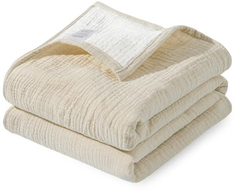 Futuhada Baumwolle Baby Decken Neugeborenen, Wickeltuch aus Musselin, Babydecke 90x90 cm, musselin Schlafdecke Decke Baby, Atmungsaktive Musselin Babydecke für Kleinkinder Mädchen Junge (Khaki)