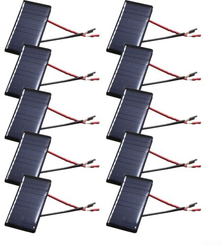 YUANGANG 10 pièces panneaux solaires portables 5V 60mA mini panneaux solaires pour bricolage charge solaire portable 68x36mm