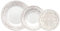 Tognana New Dama, servizio piatti 18 pezzi per 6 persone, porcellana, beige