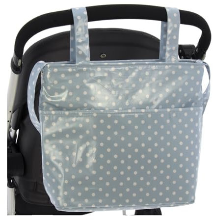 ROSY FUENTES Bolso para Silla de Paseo - Talega para Silla de Paseo Incluye Bolsillos Interiores - Limpieza Sencilla -Celeste