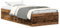 vidaXL Bettgestell ohne Matratze Altholz-Optik 90x190cm Holzwerkstoff, Bettrahmen, Bett, Einzelbett, Schlafzimmermöbel, Lattenrost, Schlafzimmerbett
