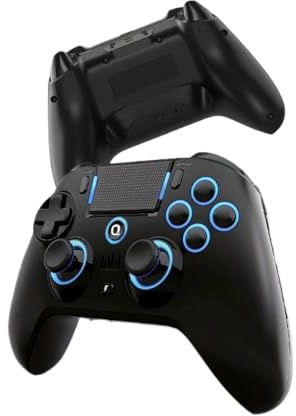 DIWUCXCA Controlador de Juego inalámbrico para PC PS5 PS3 PC Android con Luces de 9 Colores y características de vibración(Handle)