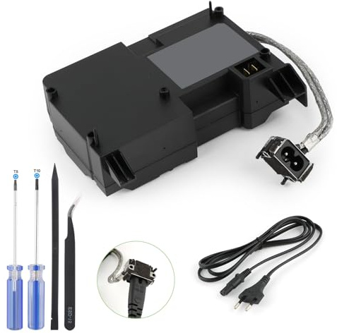 RongZy para Xbox One X Fuente De Alimentación Reemplazo para One X Interna Fuente de Alimentación con Adaptador de CA Consola Accesorios con Herramientas Reparación
