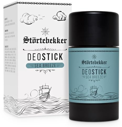 Störtebekker® Premium Deostick Sea Breeze - Erfrischender Deodorant Stick für Herren - Deostift für langanhaltende Frische - Männer Geschenkidee - Made in Germany - 75gr Deo Stick