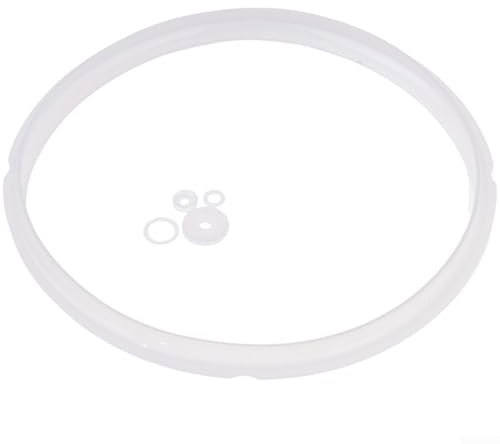 Silicone Rubber Gasket Sealing Ring for 5-6L Electric Pressure Cookers, 22cm Inner Diameter, Heat-Resistant Replacement Seal
