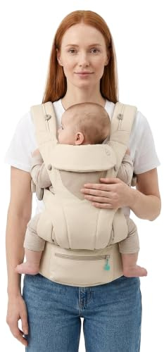 Koala Babycare Babytrage Neugeborene ab Geburt 0–36 Monate (3,2–20,4 kg) – Baby Trage mit Patentiertem Mitwachsendem Sitz in 3 Größen, Verstellbare Kopfstütze, Bauch-, Front- und Rückentrageweise