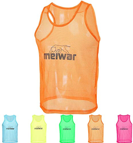 meiwar Leibchen - 10er Set Trainingsleibchen I Größe S I Orange