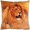 Bestlivings 2er Pack Kissenbezug, Beidseitiger Fotodruck Motiv in 40x40cm, Kissenhülle Bezug mit Reißverschluss (Design: Löwe)