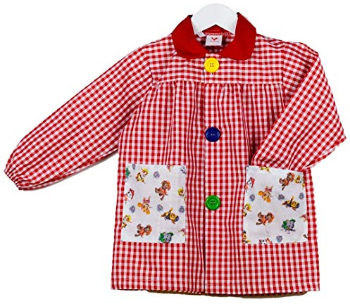 KLOTTZ Kinder Malschürze PAW Patrol für den Kindergarten. Rot. 6/7 Jahre alt (116-123cm)