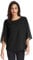 GRACE KARIN Damen Langarm Chiffon Tops Rundhals Lange Ärmel Oberteile Langarmshirt Casual Tshirt L Schwarz CLAF15-3