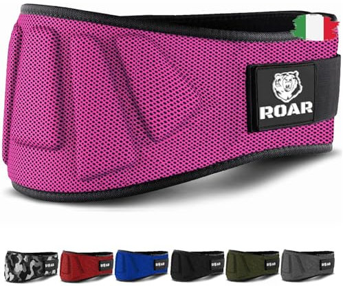 Roar® Ceinture de Musculation V1 - Ceinture Haltérophilie, Bodybuilding, Fitness - Ceinture de Levage pour Femmes et Hommes - Ceinture de Force