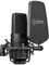BOYA M800 Microfono audio Microfono a condensatore da studio con diaframma dorato e oro 24 V 48 V Alimentazione phantom e custodia robusta per la registrazione vocale Cantante Podcast Trasmissione