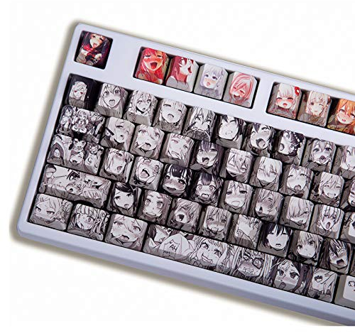 Keycaps, 108 Tasten mit Hintergrundbeleuchtung, PBT Layout Key Caps Profil OEM ANSI für mechanische Tastatur Cherry MX für Poker Ducky Keyboard/Jahr/Keyboard Keycaps