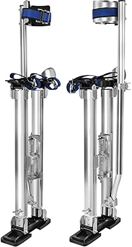 Olenyer Trockenbau-Stelzen für Erwachsene, höhenverstellbar, Aluminium-Arbeitsstelzen für Sheetrock, Tropfendecke, Maler, Außenwandmalerei oder Hochstrauchtrimmen, 61 - 101,6 cm