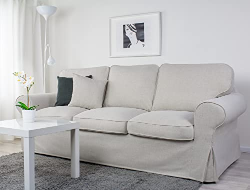 Dagra Bezug für EKTORP 3er-Sofa (Schlafsofa altes Modell) (Light Gray A23)