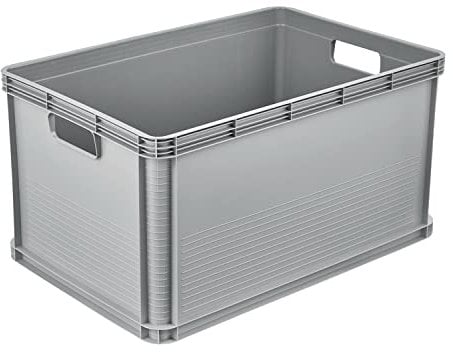 keeeper Cassetta da Trasporto, Impilabile, Polipropilene, 64 L, Robert, Nordic Grey (Grigio)