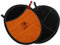 Black Forest Fox Pro 300 Ofenschlupfer | TOPFLAPPEN Echtleder hochwertiges Leder handgemachtes Unikat | chemisch unbehandelt (Orange Schwarz, Ofenschlupfer Rauleder)